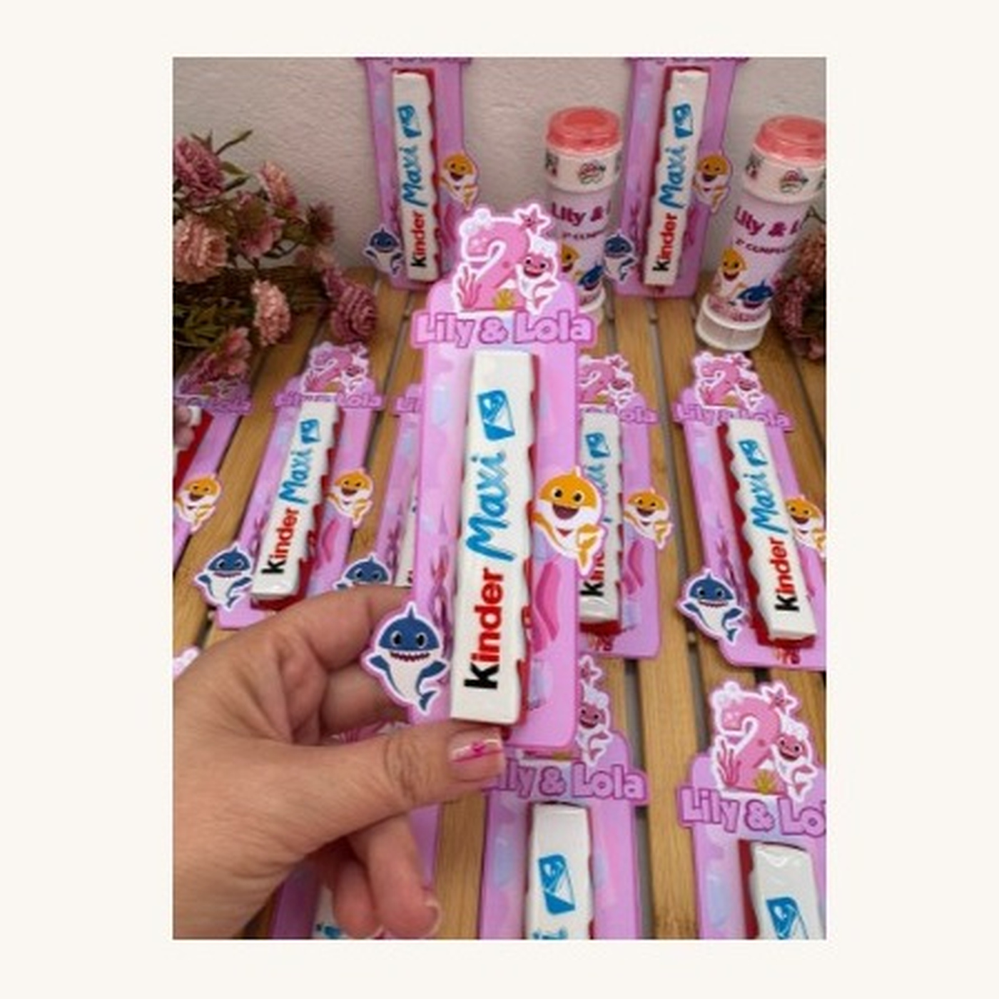 Kinder Maxi con tarjeta