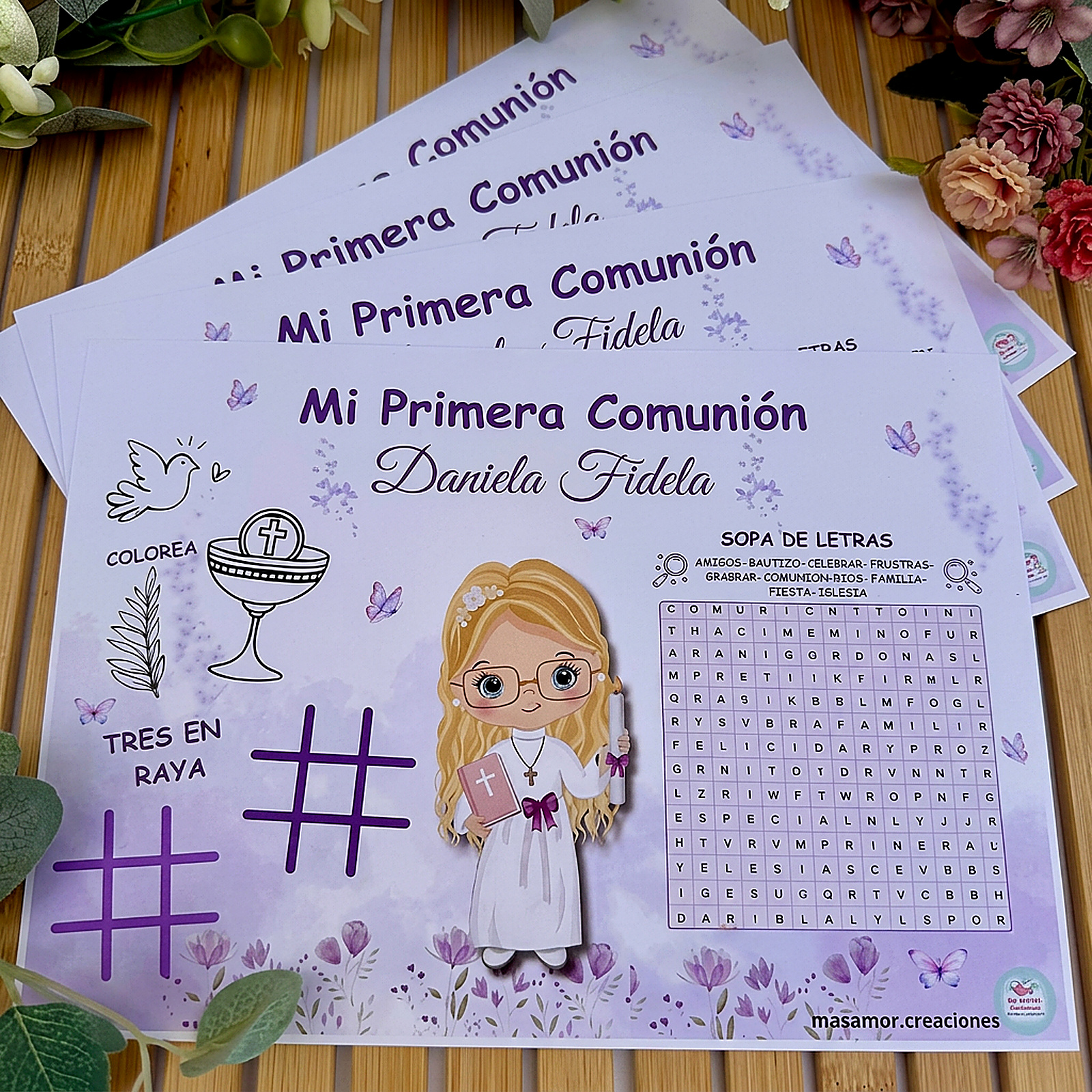 Mantel individual personalizado